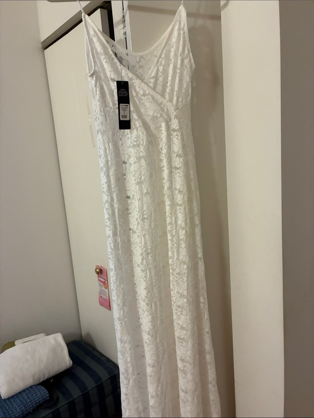 White Lace Maxi Dress